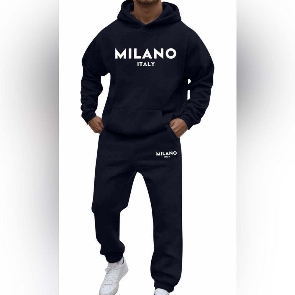 Black Milano Italy Tracksuit